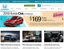 Tablet Screenshot of larryhopkinshonda.com
